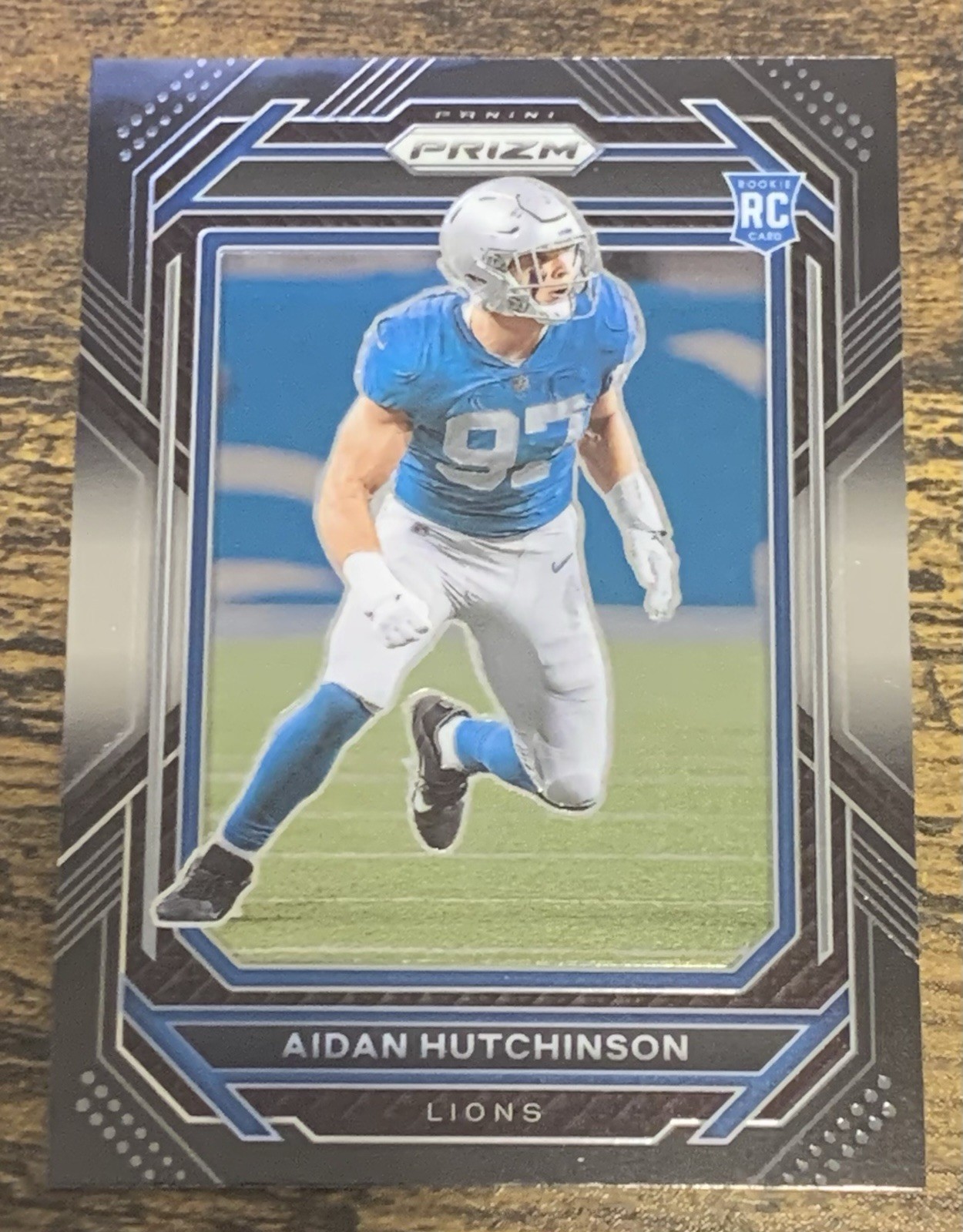 Aidan Hutchinson - 2022 Panini Chronicles Prizm Black Football Rookie - #PB-16