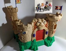 1998 Vintage Fisher Price Great Adventures Magic Lion Castle Playset with Figure