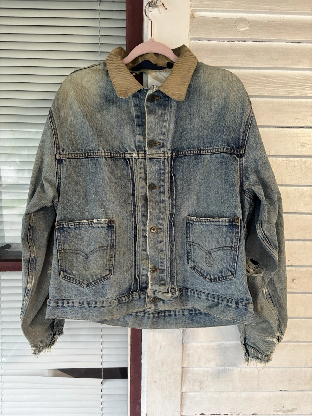 Polo Ralph Lauren Blue Corduroy Denim Jacket XL