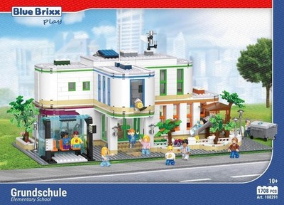 BlueBrixx Play 108291 - Grundschule aus Klemmbausteinen mit 1708 Teile 