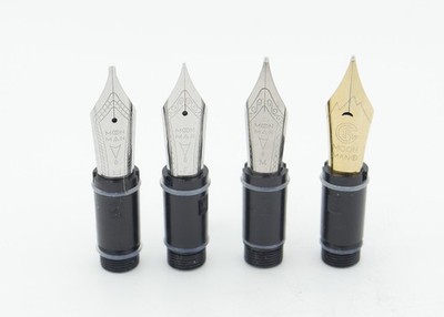 4 Moonman/Majohn Piston-Filler Fountain Pen #6 Nib Units -New - EF, F, M, Gold F