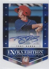 2012 Elite Extra Edition Status Blue Die-Cut Signatures 3/50 Tony Renda Auto 2u8