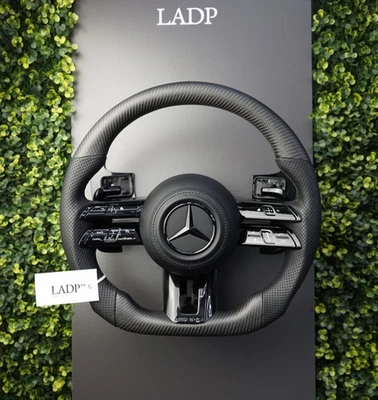 Mercedes AMG Lenkrad W205 W213 W222 Carbon Matt inkl Airbag Adapter Sportlenkrad - Bild 1 von 4