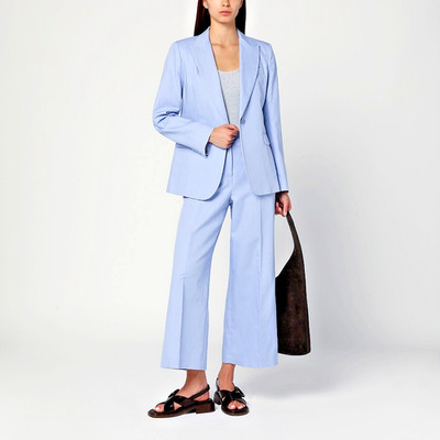 $335 Max Mara Weekend Sky Blue LINEN BLEND Trouses**US 10, IT 44