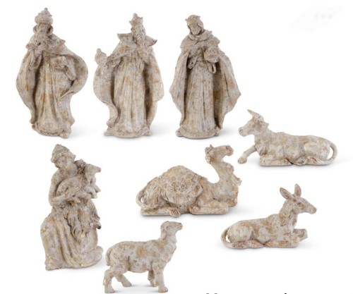 Zu Hause bei Jorge Perez Sterndeuter/Hirte/Tiere 8-teiliges Krippenset KOSTENLOSER VERSAND - Bild 1 von 9