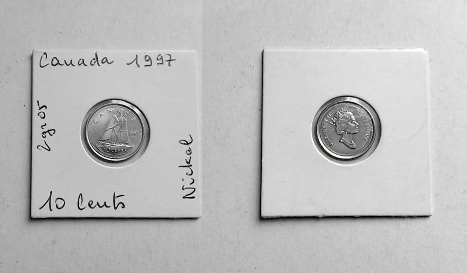 CANADA - pièce de monnaie pour collection - 10 cents 1997 - Photo 1/1