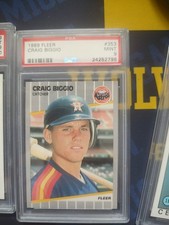 1989 FLEER CRAIG BIGGIO #353 PSA 9 MINT HOF ASTROS