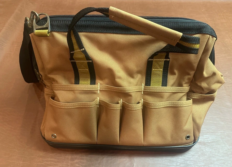Nova Bolsa de Ferramentas Carhartt Legacy 16 Polegadas com Base Moldada, Repelente de Água Marrom - Imagem 3 de 4