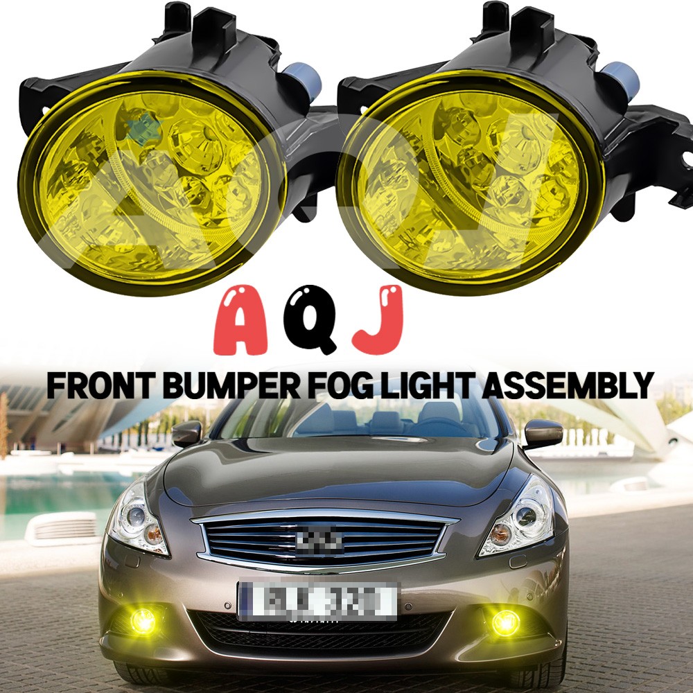 Pair of LED Yellow Bumper Fog Light Driving Lamps For INFINITI G37 2010-2011