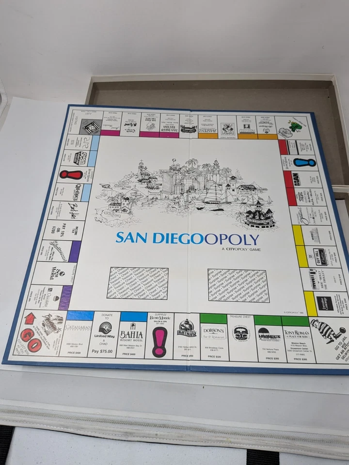 San Diego Opoly Board Game (Cityopoly/Monopoly) Diegoopoly sandiegoopoly - Image 3 of 3