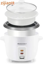 ERC-006NST Maxi-Matic Electric Rice Cooker with Non-Stick Inner Pot Makes Soups,