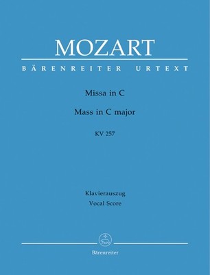 Missa in C major (K.257) (Great Credo Mass) (Vocal Score) Mixed Voices Choir Mus
