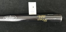 Al Oliver Signed Autographed Black Bat Pittsburgh Pirates COA