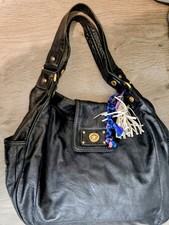 Vintage Marc By Marc Jacob's Black Leather Hobo Bag with Gold Hardware