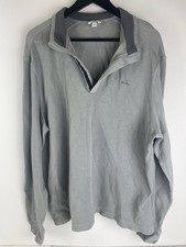 Calvin Klein Jeans Men's 1/4 Zip Mock Neck Sweater 2XL Grey