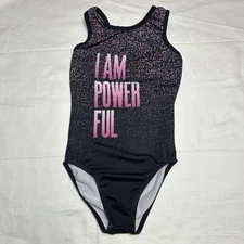 DESTIRA I Am Powerful Tank Practice Gymnastics Leotard Child Medium