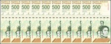 Venezuela 500 Bolivar Digitales, 2023, P-121, Used 500 Million Soberano X 10 PCS
