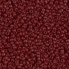 Miyuki Seed Beads 11/0 Opaque Chocolate Brown 11-419 24g Glass Round Size 11