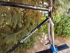 vintage Tommasini Super Prestige frame and fork, Columbus  Steel Tubes, Engraved