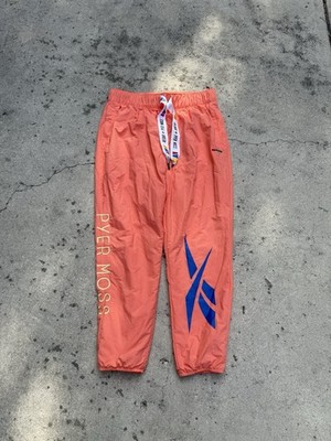 Reebok Classic x Pyer Moss Style Vector Athletic Track Pants Size L Orange.