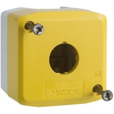 SCHNEIDER ELECTRIC XALK01H7 Pushbutton Enclosure, 1 Hole, 22mm, Polycarbona