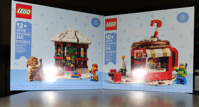Lego Hot Chocolate Stand & Winter Gazebo Sets 40778, 40776