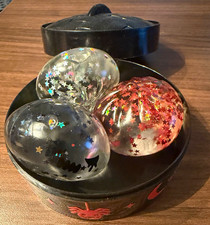 3 Pack Clear Multicolor Glitter Gel Squishy Squeeze Ball Stress Reliever 3in