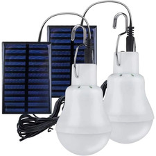 Lampe Solaire Portable LED Camping Randonnée Jardin Urgence 4-6h 50000h