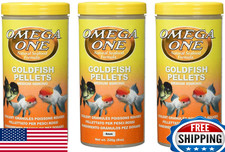 Omega One 3 Pack of Goldfish Medium Pellets, 8 Ounces Each
