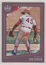 2019 Panini Diamond Kings Short Print Plum Framed Bob Gibson #123 HOF 8yu