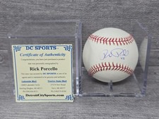 Rick Porcello Signed Autographed Baseball OMLB with Case DC Sports COA