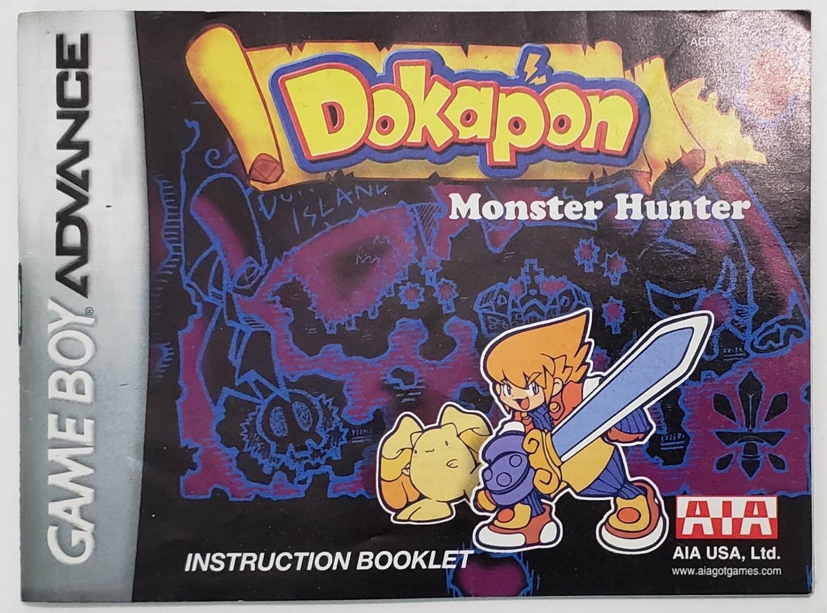 Dokapon Monster Hunter Manual (Nintendo Game Boy Advance, 2001