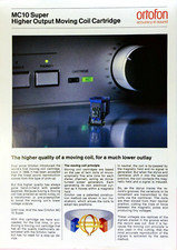 Ortofon MC10 Cartridge Sales Brochure Specifications Higher Output Denmark