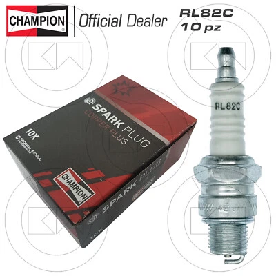 Kit 10 Bougies Champion RL82C VESPA PX 125 150 200 - Frein À Tambour - Photo 1/2