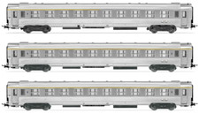 Jouef HJ4139 SNCF 3tlg DEV Inox Wagen-Set La Mouette, Ep IV, Spur H0 NEU+OVP