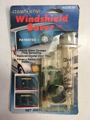 Windshield chip repair kit
