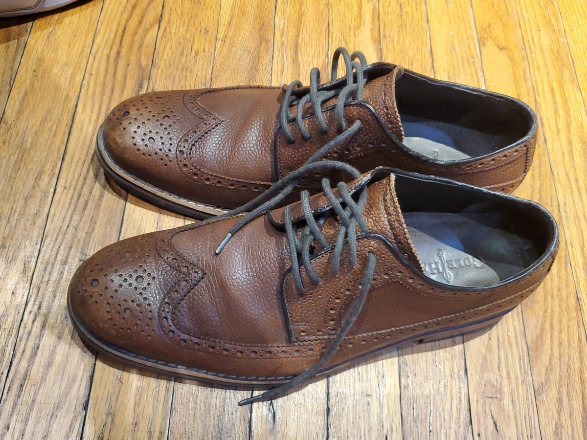 Cole Haan Cambridge Leather Wingtip Brogue Dress Shoes Men\'s 10 Brown C11064 Cole Haan Mens Cambridge Oxford Wingtip Dress | Mercari main image 3