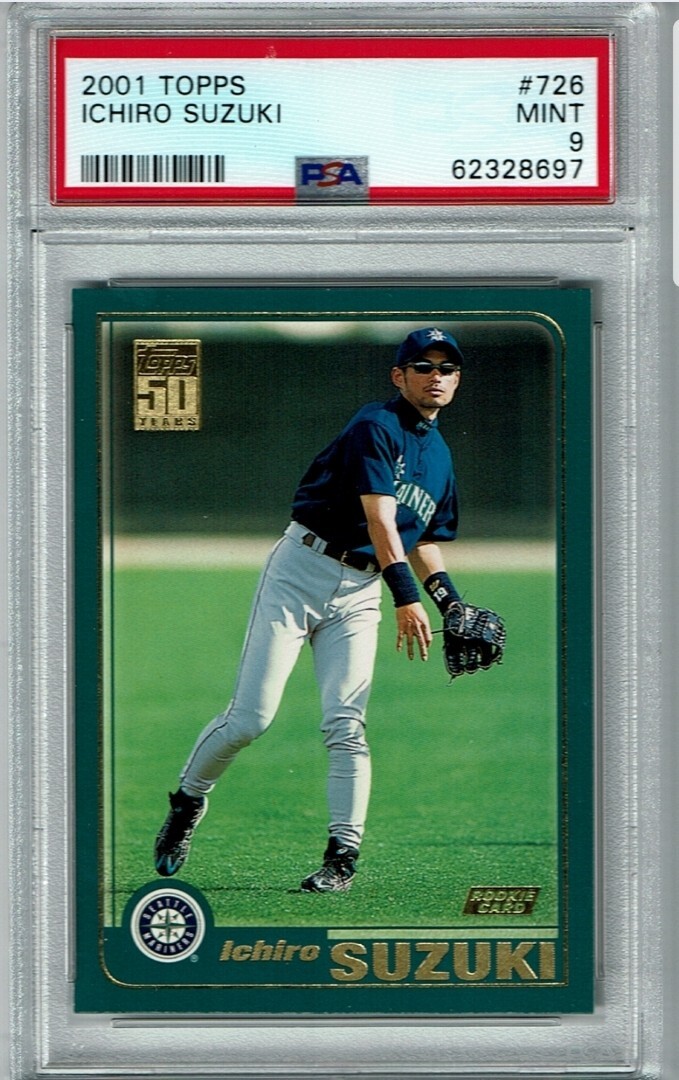 2001 Topps #726 ICHIRO SUZUKI Rc Psa 9 Freshly Graded !! | eBay