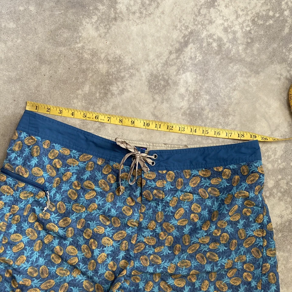 Pantalones Cortos Patagonia Para Hombre 40 Estampado Piña Azul Amarillo Sty86620fa16 Playa Foto 2 de 4