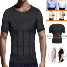 Men Gynecomastia Compression Shirt Slim Body Shapewear to Hide Man Boobs Moobs