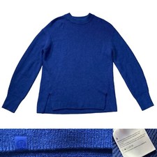 Lululemon Merino Wool Blend Ribbed Crewneck Sweater Women  s size 4 in Blue