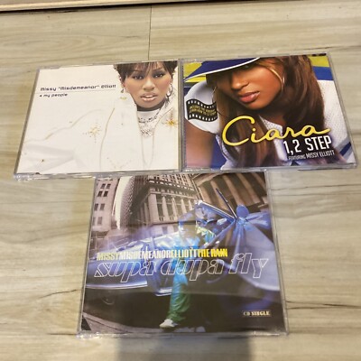 Missy Elliott 3   LOT    IMPORTS 4 My People Ciara 1,2 Step & Supa Dupa Fly