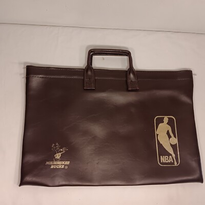 RARE VTG 70's NBA Milwaukee Bucks Faux Leather Attache Case