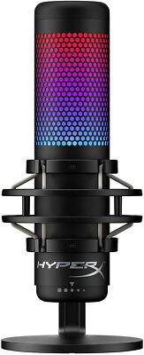 HyperX QuadCast S RGB USB-Kondensatormikrofon PC PS4 Mac Gaming Streaming Podcas