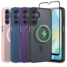 For Samsung Galaxy A16 5G Mag Safe Phone Case Shockproof Cover +Screen Protector