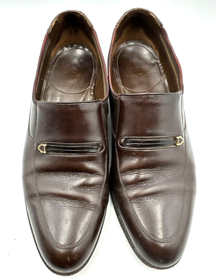 Florsheim‎ Men\'s Brown Leather Loafers size 7D Vintage 1970 main image 3