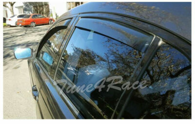 JDM Mugen Style 3D Window Visor Rain Guards For 2004-2008 Acura TL - Smoke Tint 4 thumbnail image