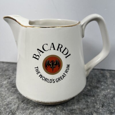 Bacardi Rum Pitcher Ceramic Arklow The World s Greatest Rum