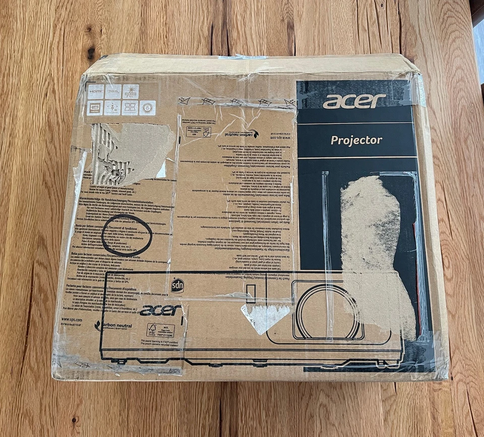 Acer PL6510 3D DLP Full HD Projector - With Remote Control - Brand New Boxed VAT - Image 3 of 3
