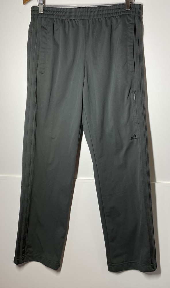 Adidas Men's Gray Training Pants M 34x31 Drawstring Elastic Waist